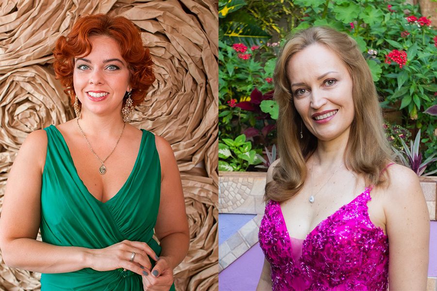 Soprano da Ópera Nacional da Ucrânia, Olga Matsuchenko, canta com