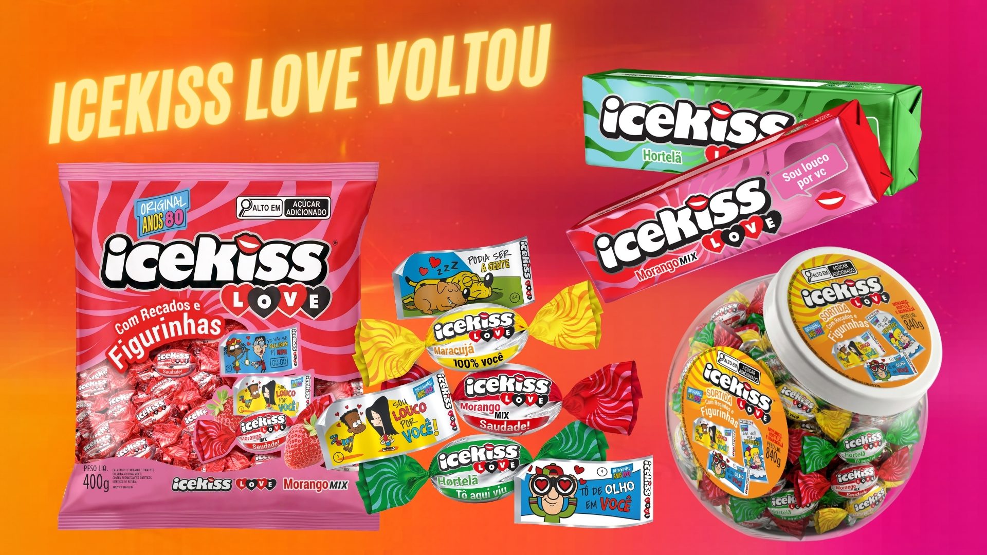 icekiss love retro nostalgia recadinhos nas balas 2026