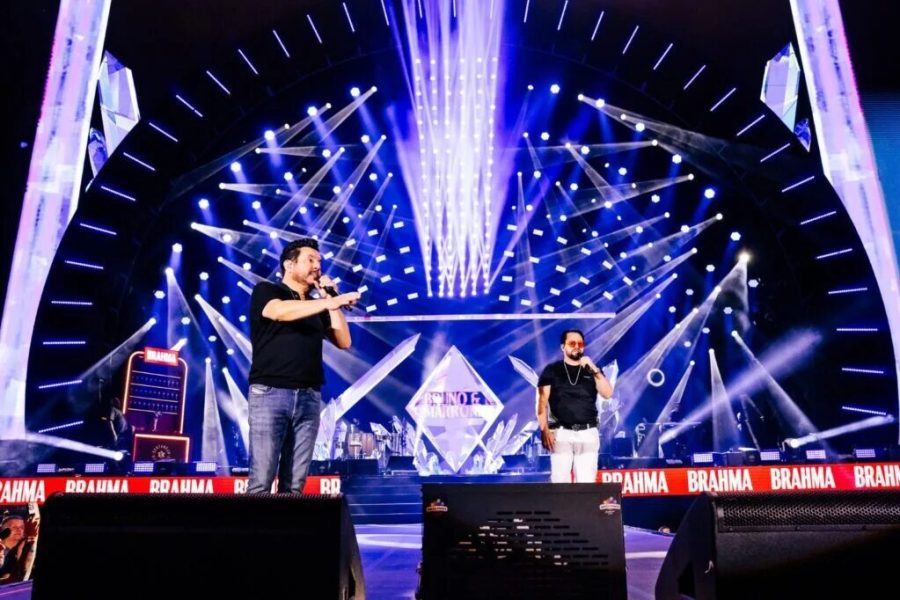 A dupla Bruno & Marrone foi a responsável por abrir a programação artística do evento. (Foto: @timedefoto)