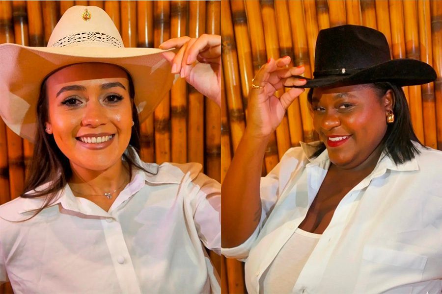 Jhenifer de Oliveira Faitano e Maria Bethânia Ezequiel da Silva. (Divulgação)