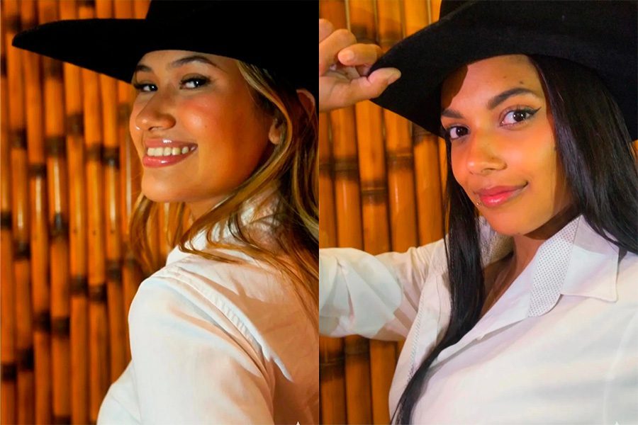 Gabrielly Silva Oliveira e Ana Beatriz Rodrigues Moura da Silva. (Divulgação)