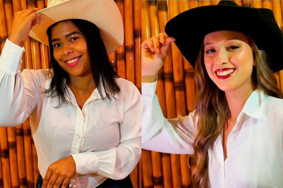 Maria Eduarda Avelino Ribeiro e Agatha Maria Ferrari Castilho. (Divulgação)