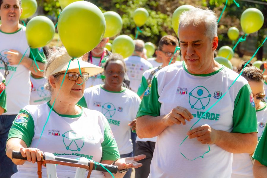 Caminhada do Setembro Verde teve participação da Fanfarra da APAE. (Foto: Andreza Cordeiro)
