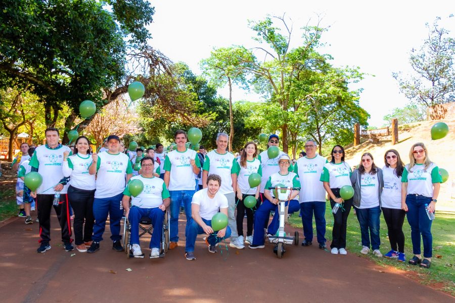 Caminhada do Setembro Verde teve participação da Fanfarra da APAE. (Foto: Andreza Cordeiro)