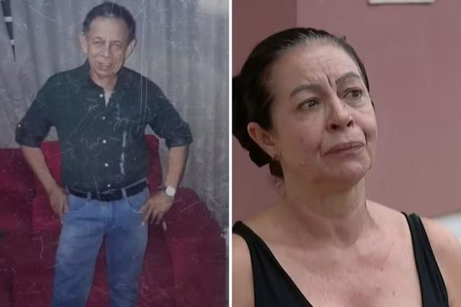Wilson José da Costa, atropelado pela atual companheira em Cravinhos, recebe cuidados da ex-esposa, Guiomar Teixeira (à direita). (Foto: Reprodução/EPTV)